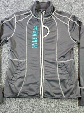 Ragnar Grey Women’s Size L Full Zip Long Sleeve Running Jacket Thumb Holes